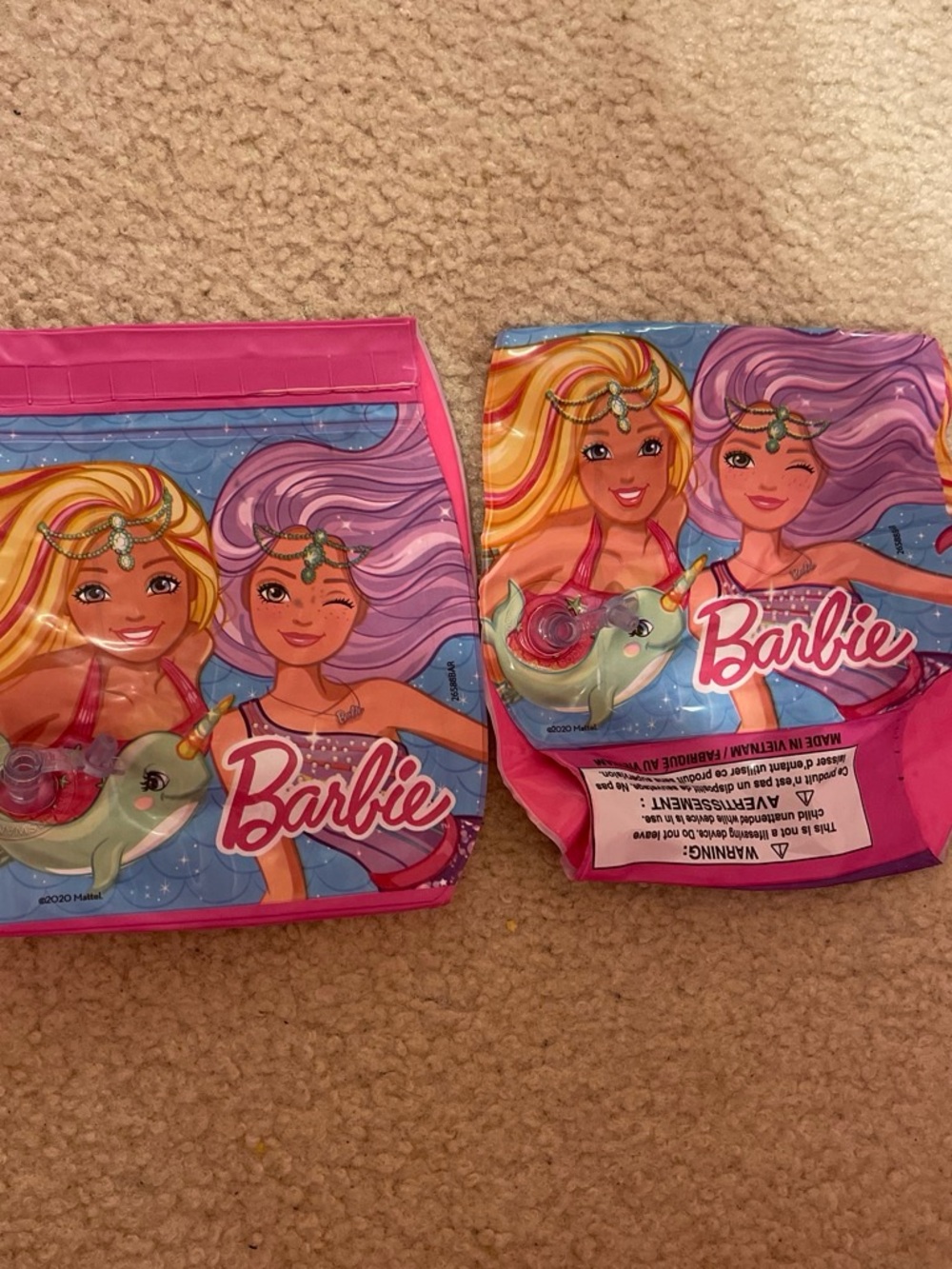 Barbie Pink & Blue Mermaid Arm Floaties